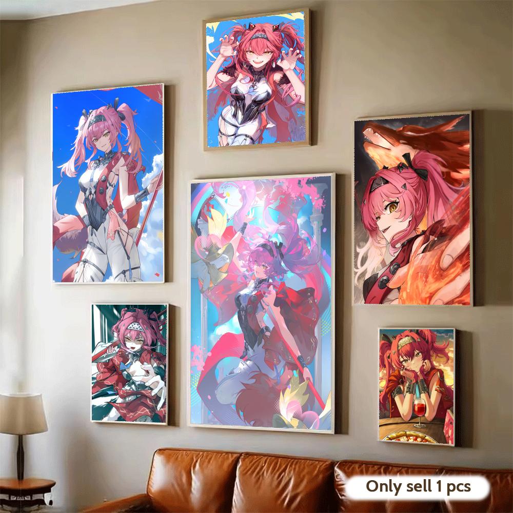 Home Decor Living Room Ideas - Game Wuthering Waves LUPA Poster Modern