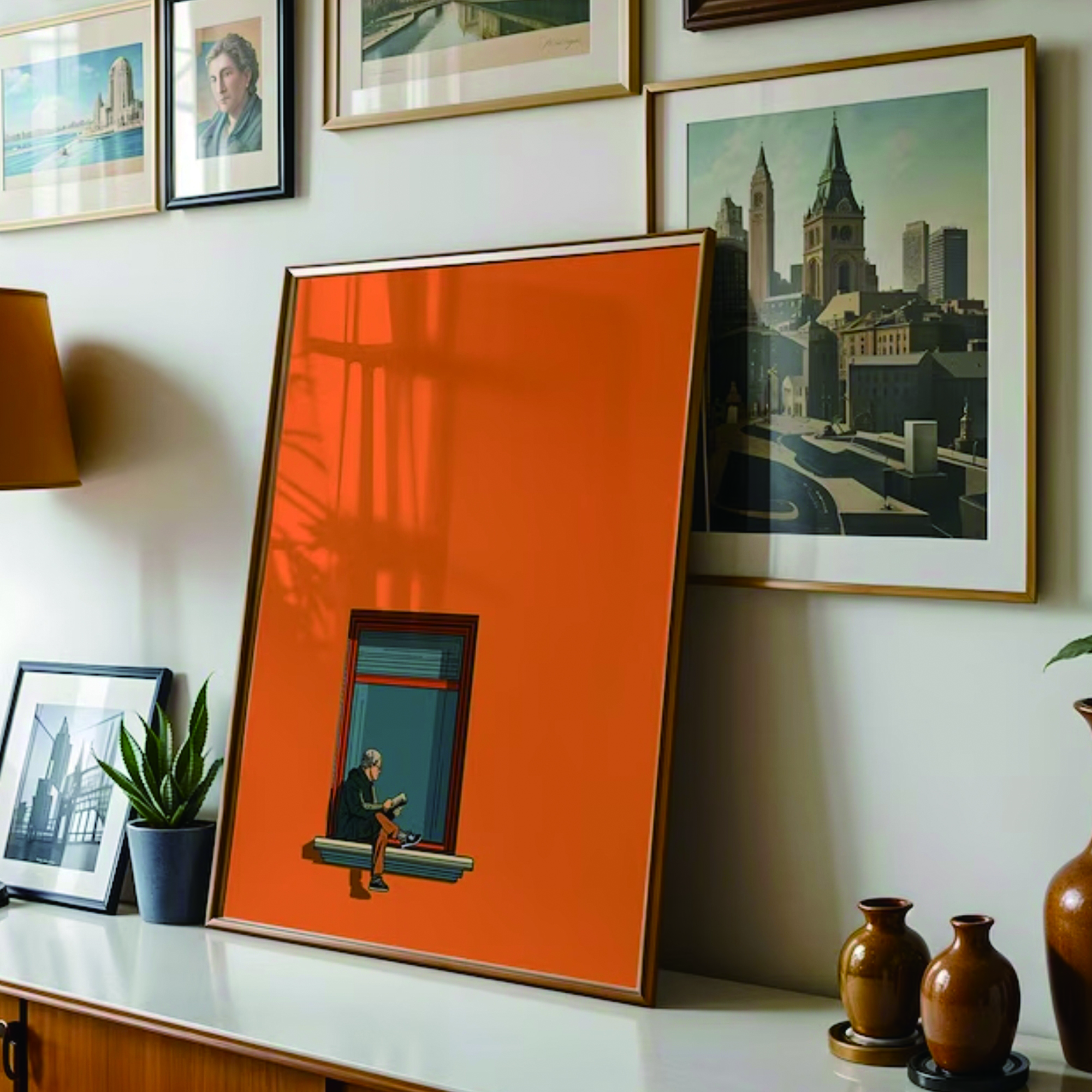 Home Decor Nepal - Orange Minimalist Dopamine Warm Sunny Colorful