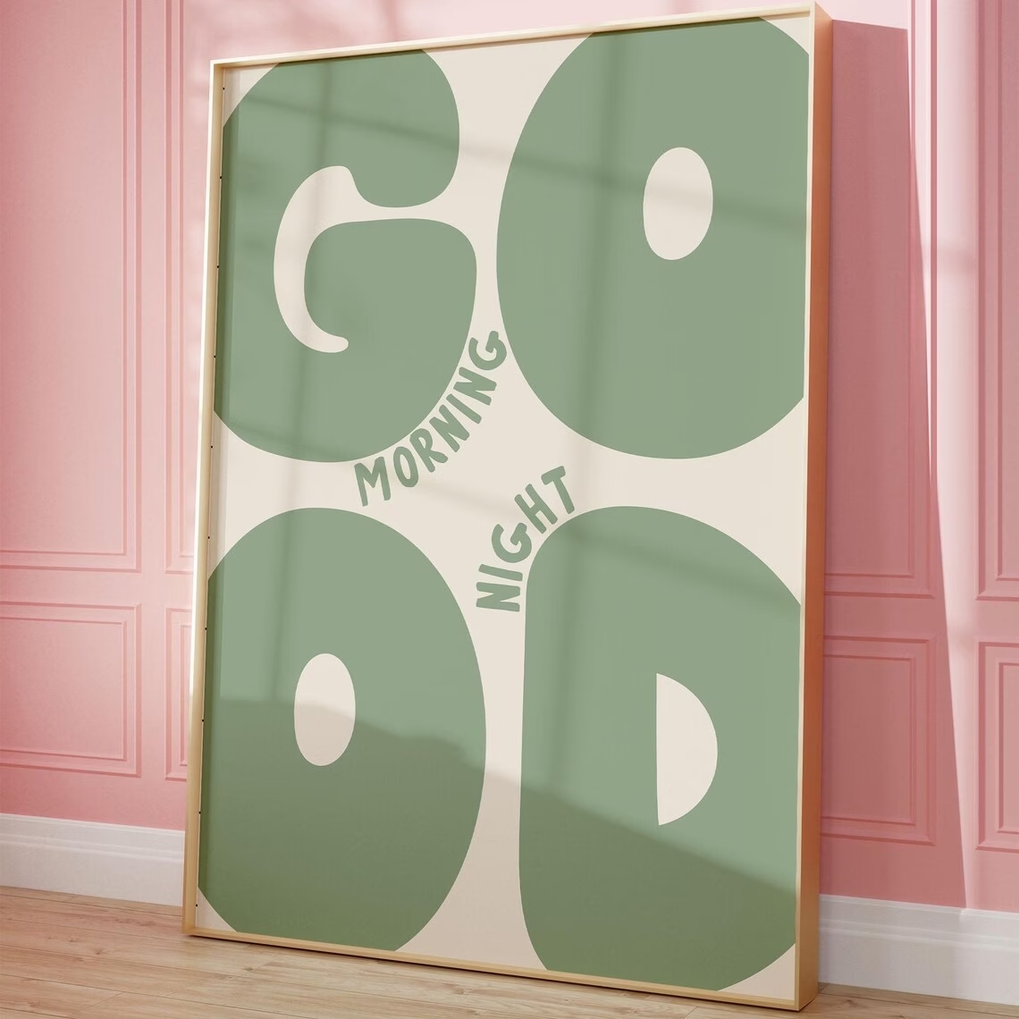 Home Decor Nepal - Modern Green Good Morning Good Night