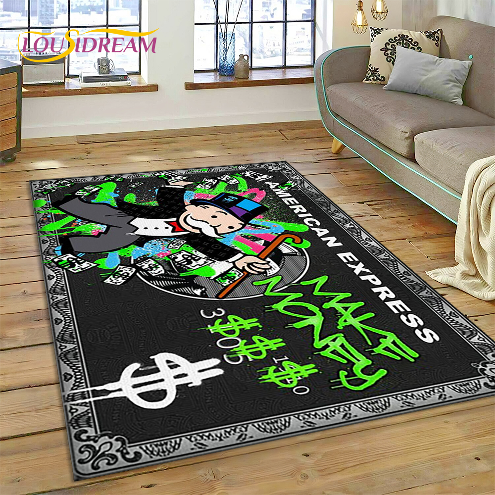 Home Decor Game Online - Game Dollar Monopoly Cartoon Money Rug