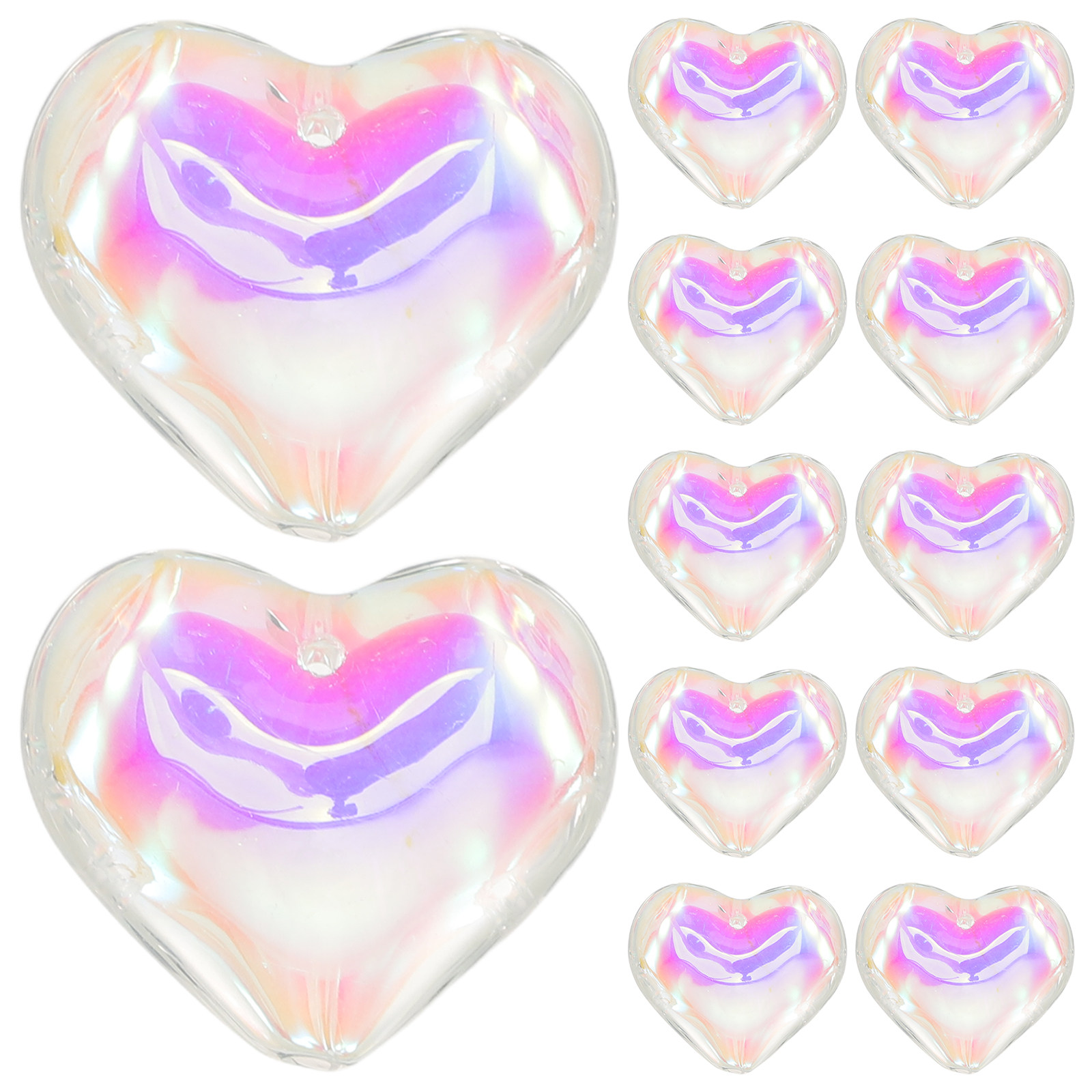 16Pcs Heart-Shaped Sun Catcher - Home Decor Garden Ideas avaliação e preço