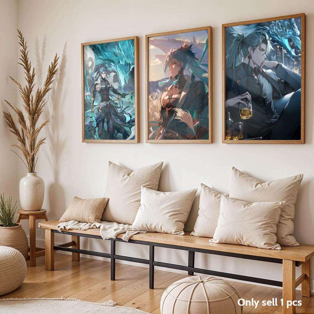 Wuthering Waves Jiyan Poster M - Home Decor Living Room Ideas avaliação e preço