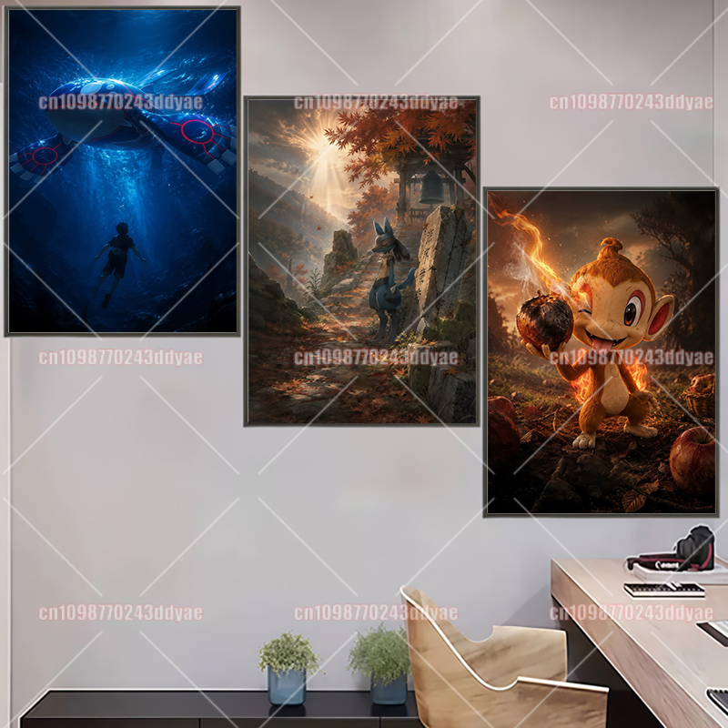 Anime Pokemon Character Origin - Home Decor Canvas avaliação e preço