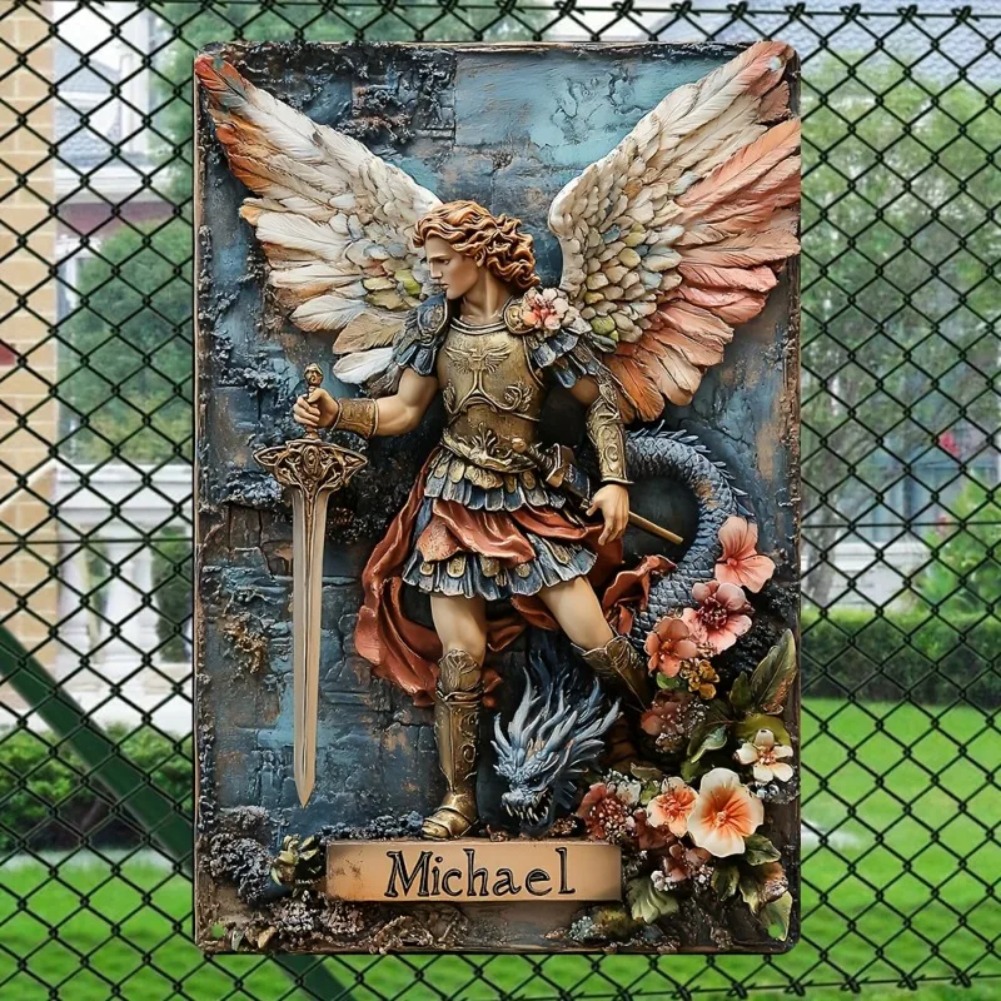 Vintage Archangel Michael Alum - Home Decor Garden Ideas avaliação e preço