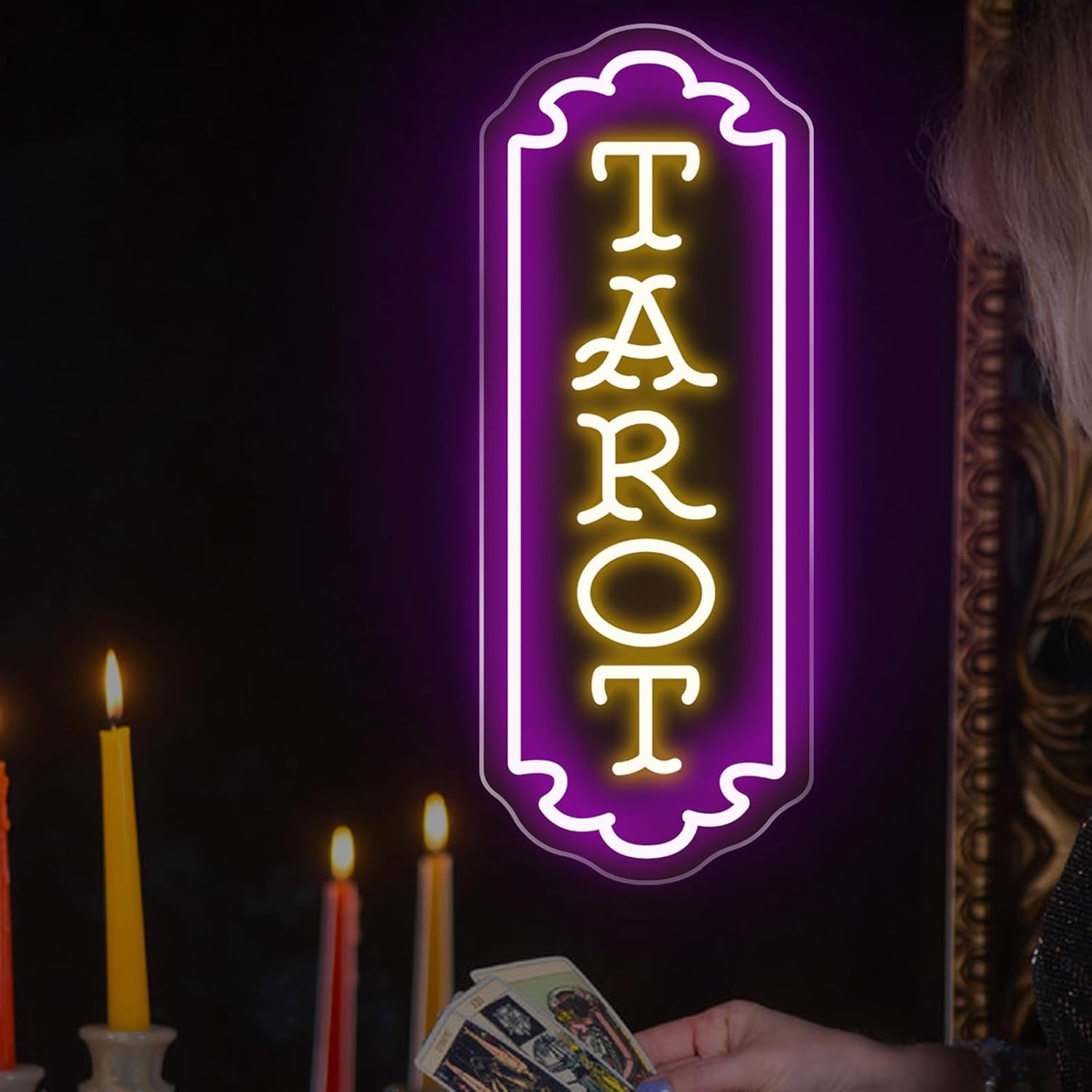 Tarot Neon Sign USB Powered My - Home Decor For Birthday avaliação e preço