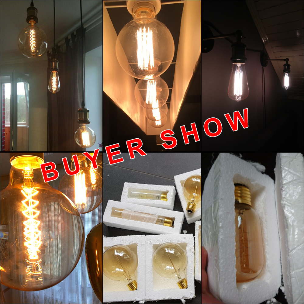 E27 Retro Edison Bulb 220V 40W - Home Decor Nepal avaliação e preço