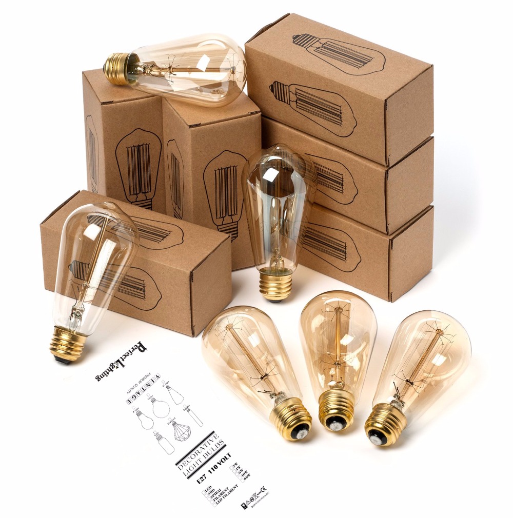 E27 Retro Edison Bulb 220V 40W - Home Decor Nepal avaliação e preço