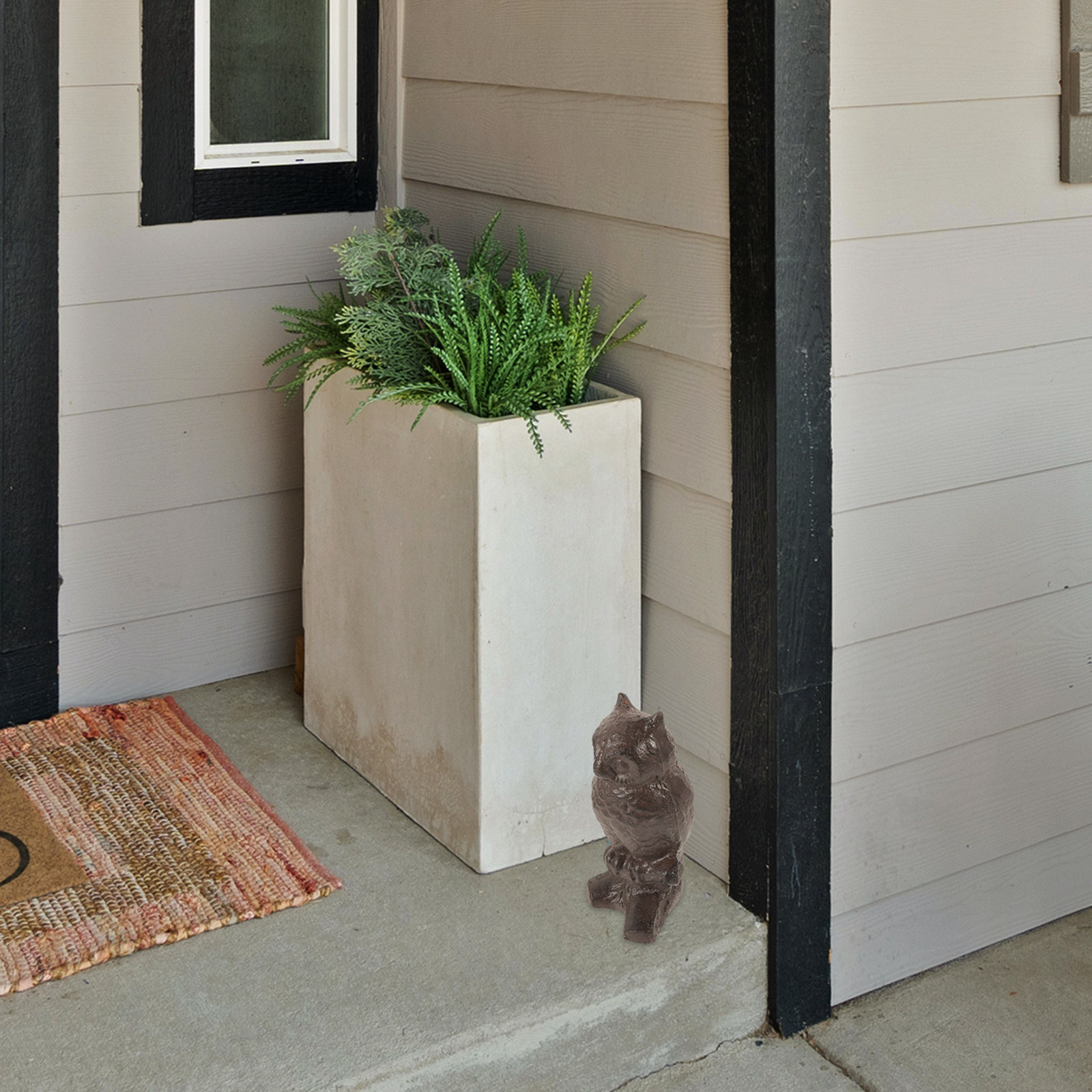Lovely Owl Sculpture Iron Gard - Home Decor Garden Ideas avaliação e preço