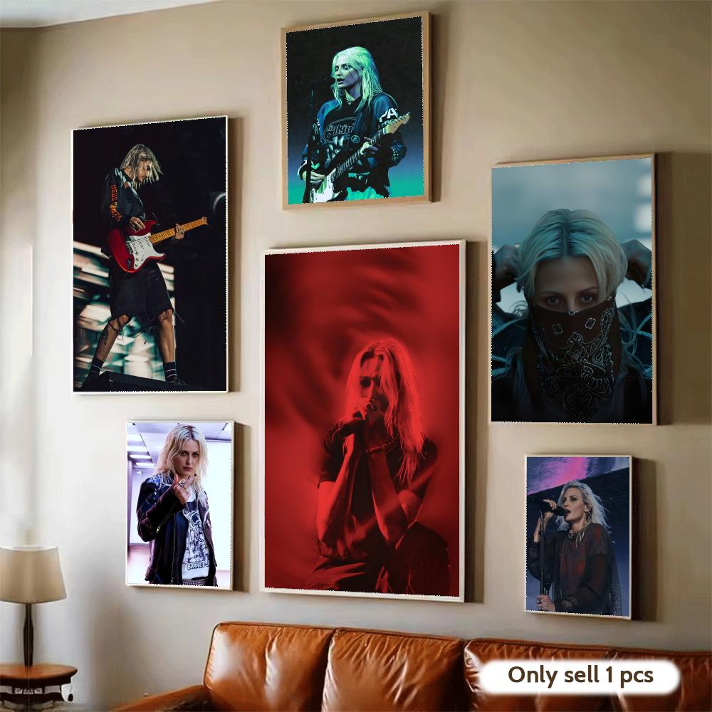 Guitarist E-Emily Armstrong Po - Home Decor Living Room Ideas avaliação e preço