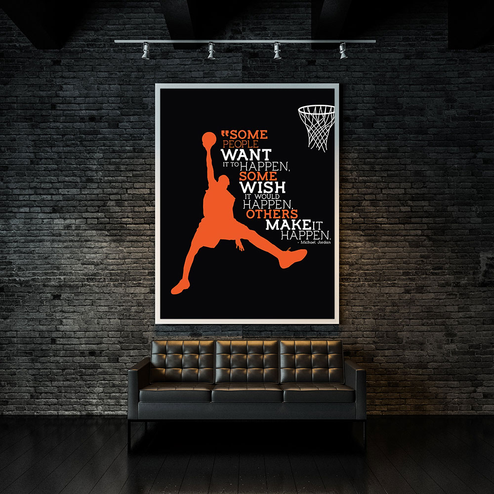 Sports Love Basketball Canvas  - Home Decor Quotes On Wall avaliação e preço