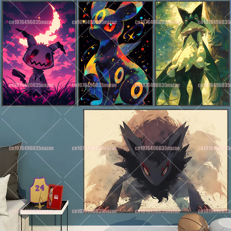 Anime Pokemon Canvas Painting  - Home Decor Canvas avaliação e preço