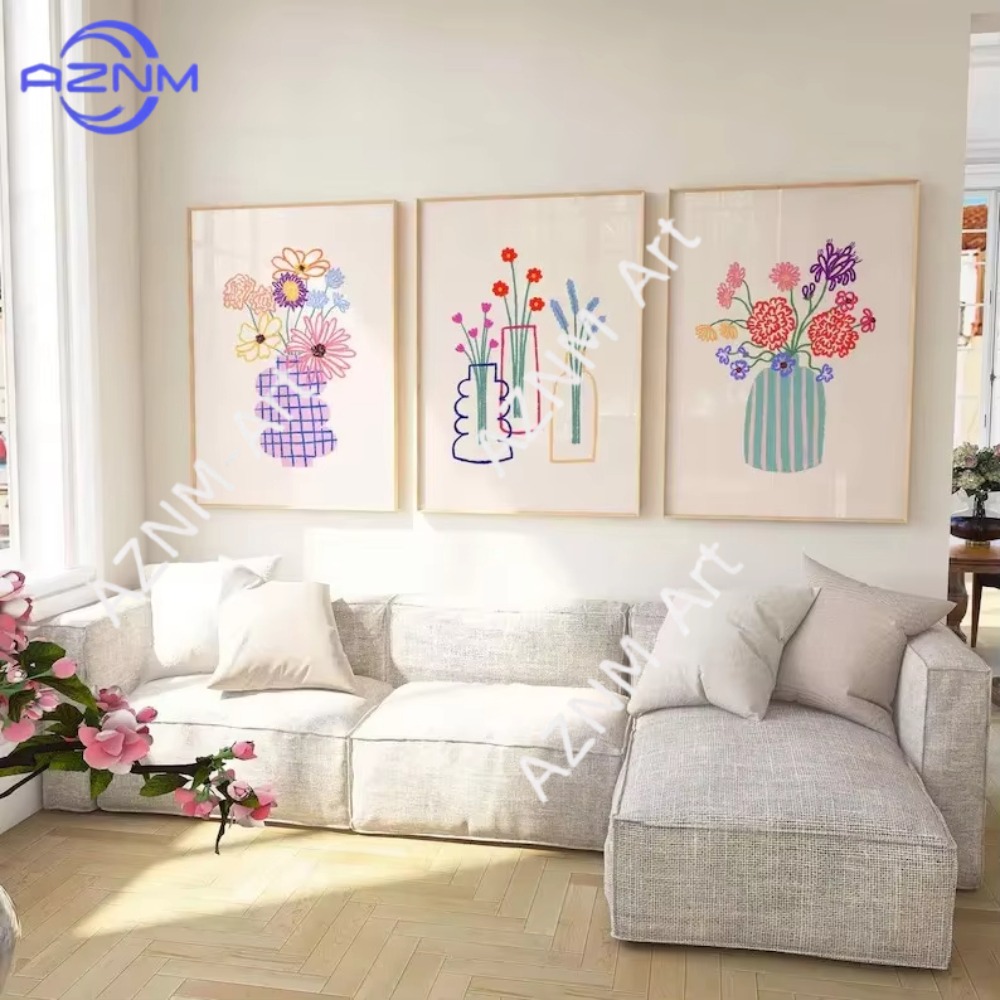 1/3pcs Abstract Flower Vase Pa - Home Decor Vase With Flowers avaliação e preço