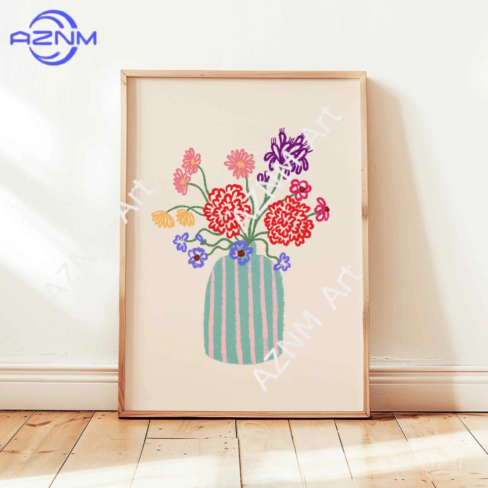 1/3pcs Abstract Flower Vase Pa - Home Decor Vase With Flowers avaliação e preço