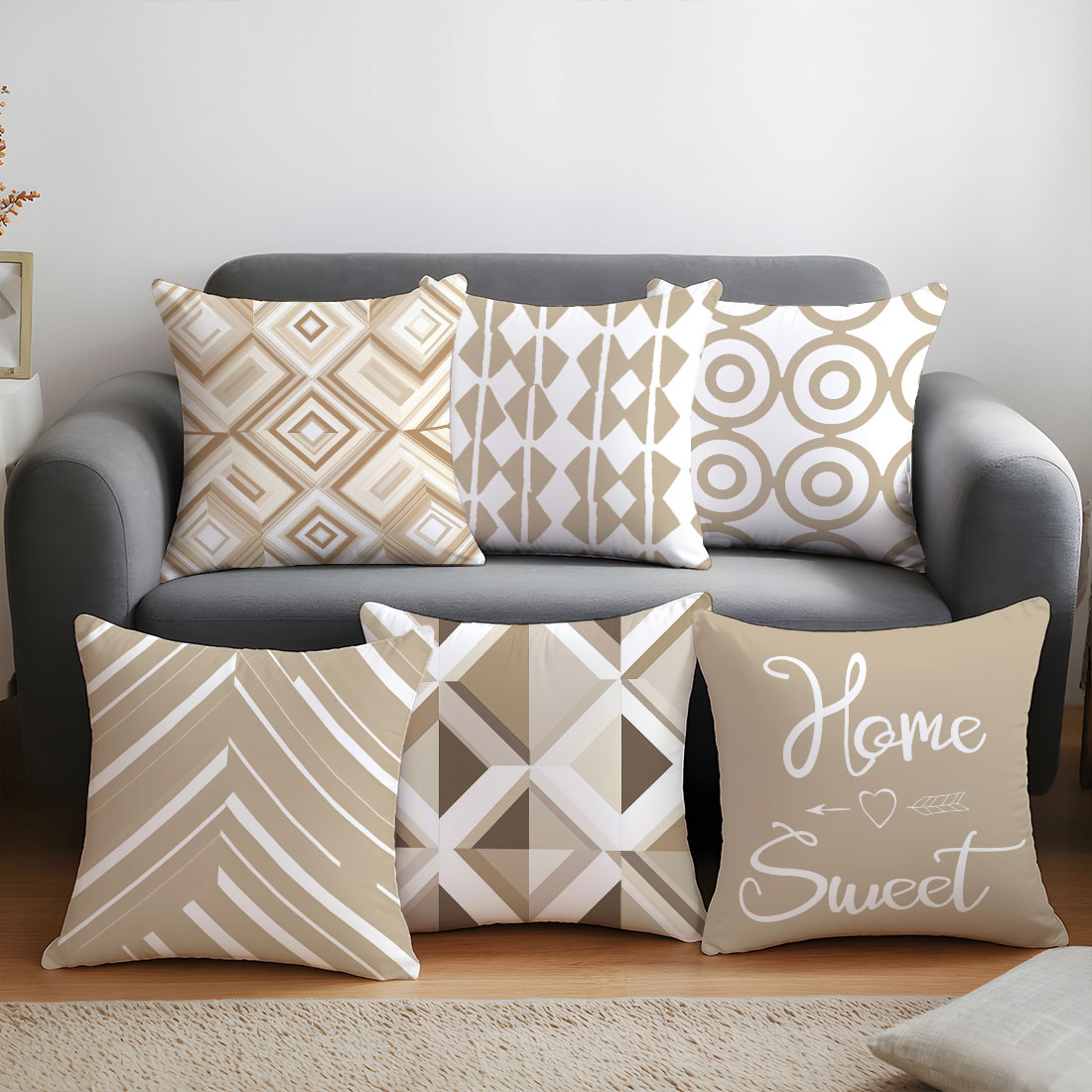 45x45cm Light Coffee Color Vec - Home Decor Vector avaliação e preço