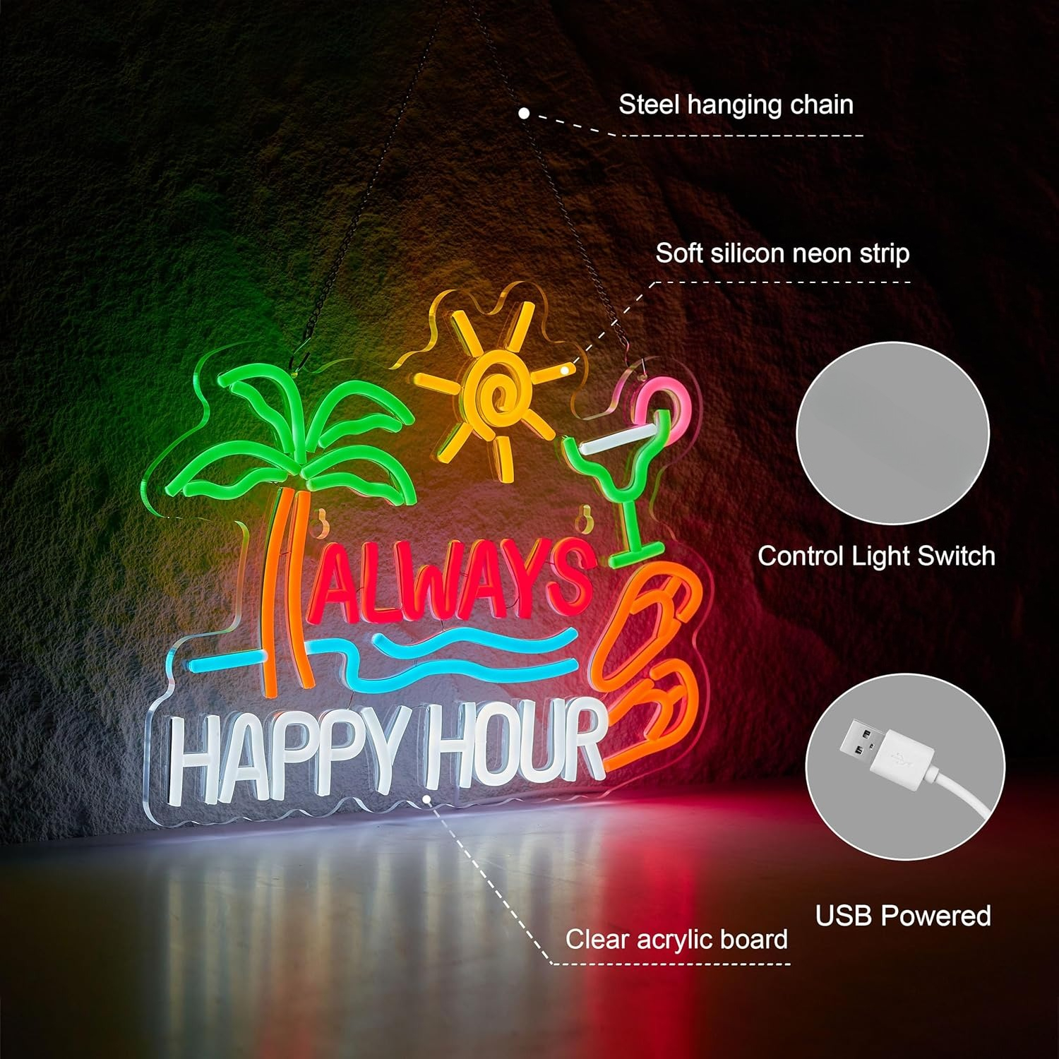 Always Happy Hour Beer Bar Neo - Home Decor Happy avaliação e preço