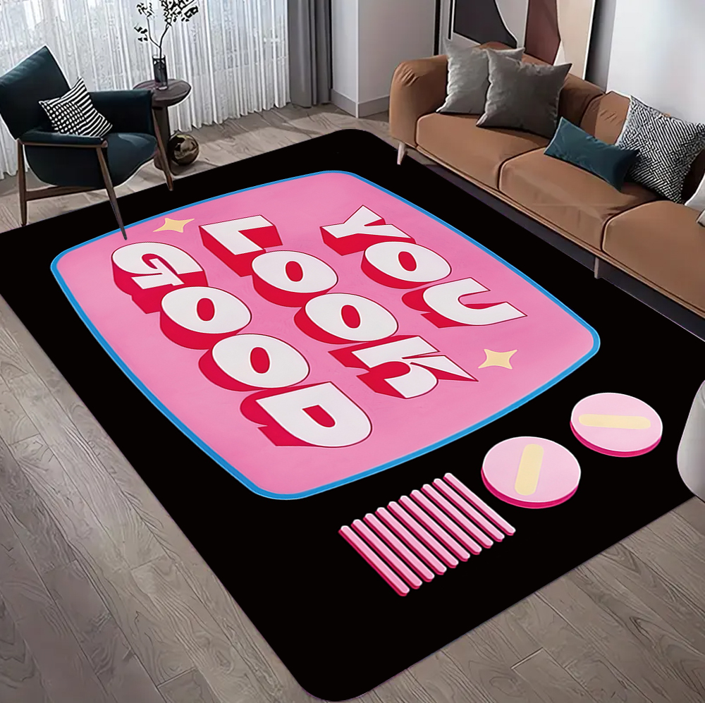 Pink City Carpet for Girls Roo - Home Decor Living Room Ideas avaliação e preço