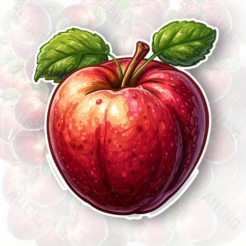 ALLENG Red Apple Vector Art St - Home Decor Vector avaliação e preço