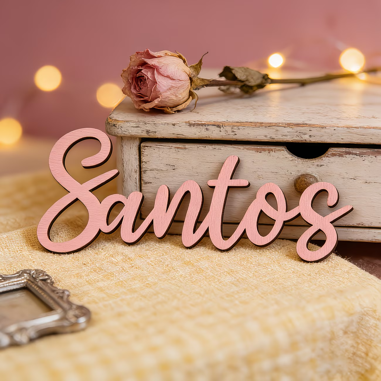 1pc personalized custom wooden - Home Decor For Birthday avaliação e preço
