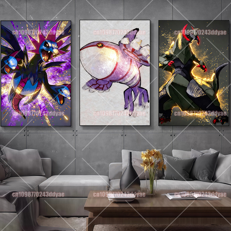 Classic Retro Pokemon Anime Co - Home Decor Canvas avaliação e preço