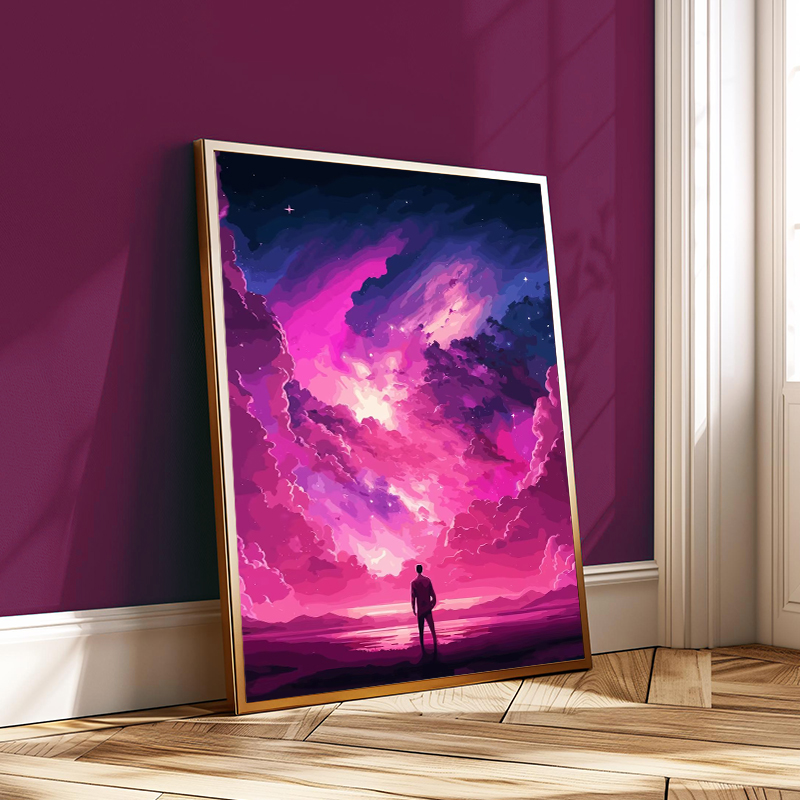 Colorful Fantasy Space Vector  - Home Decor Vector avaliação e preço