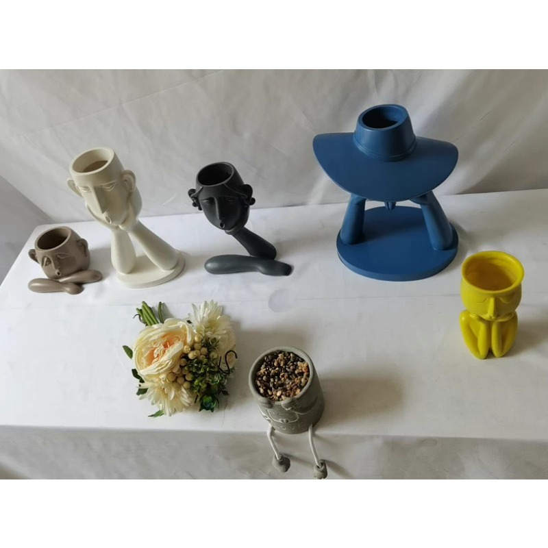 Nordic Abstract Face Planter M - Home Decor Garden Ideas avaliação e preço