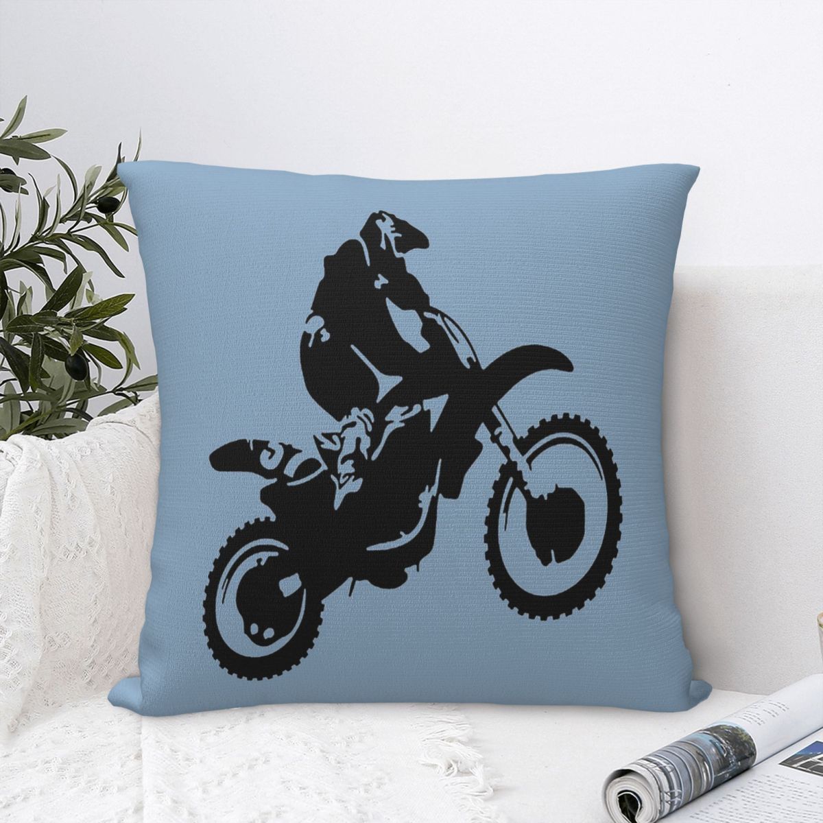Moto X Dirt Bike Monotone Vect - Home Decor Vector avaliação e preço
