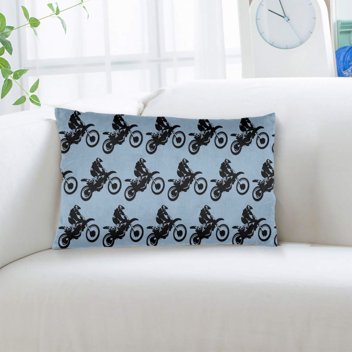 Moto X Dirt Bike Monotone Vect - Home Decor Vector avaliação e preço