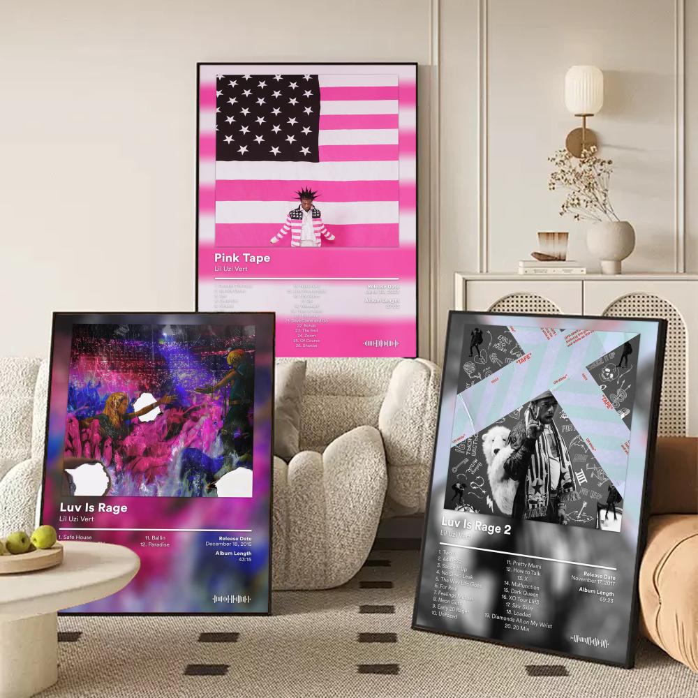 Lil U-Uzi V-Vert Album Poster  - Home Decor Living Room Ideas avaliação e preço
