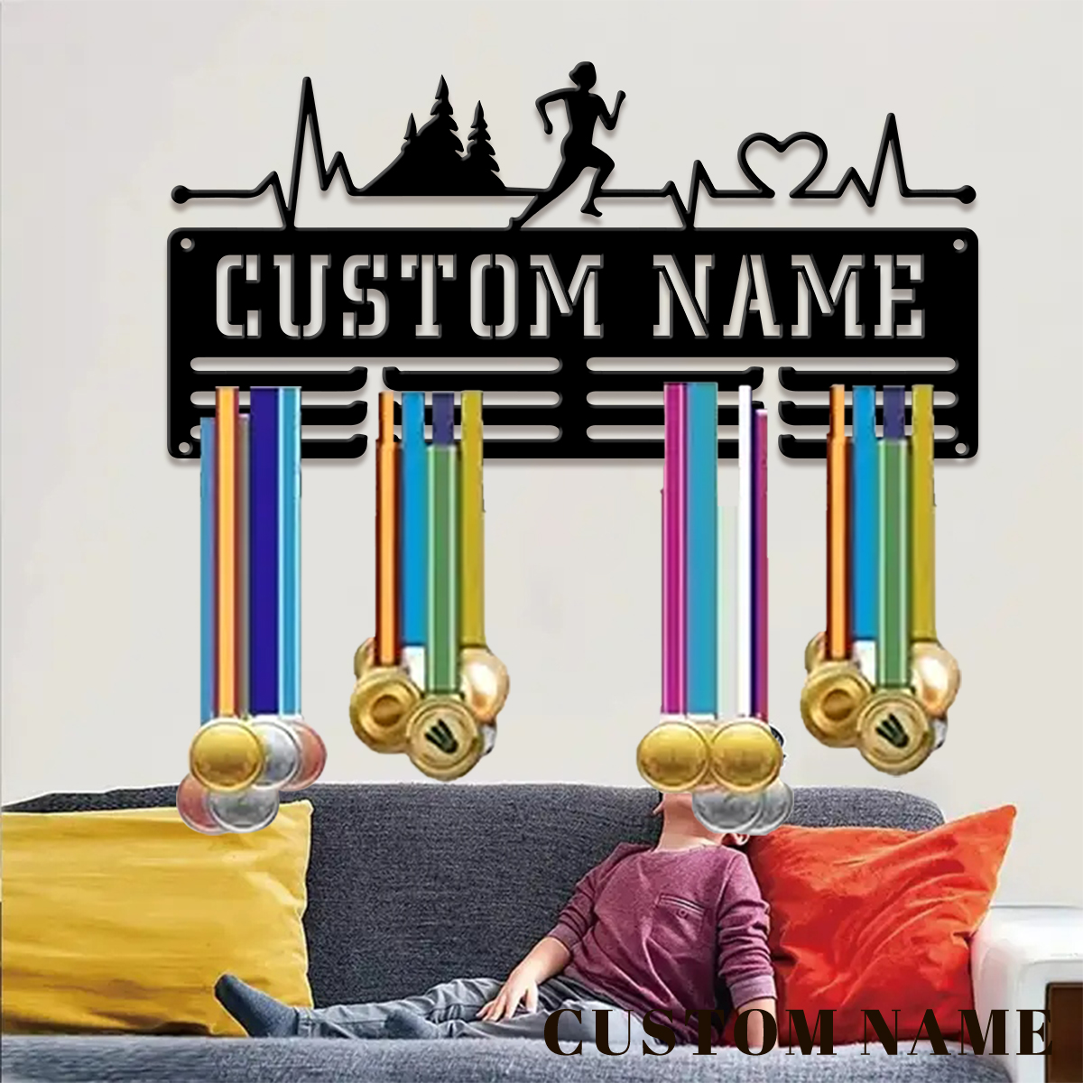 custom Marathon Sports Metal m - Home Decor For Birthday avaliação e preço