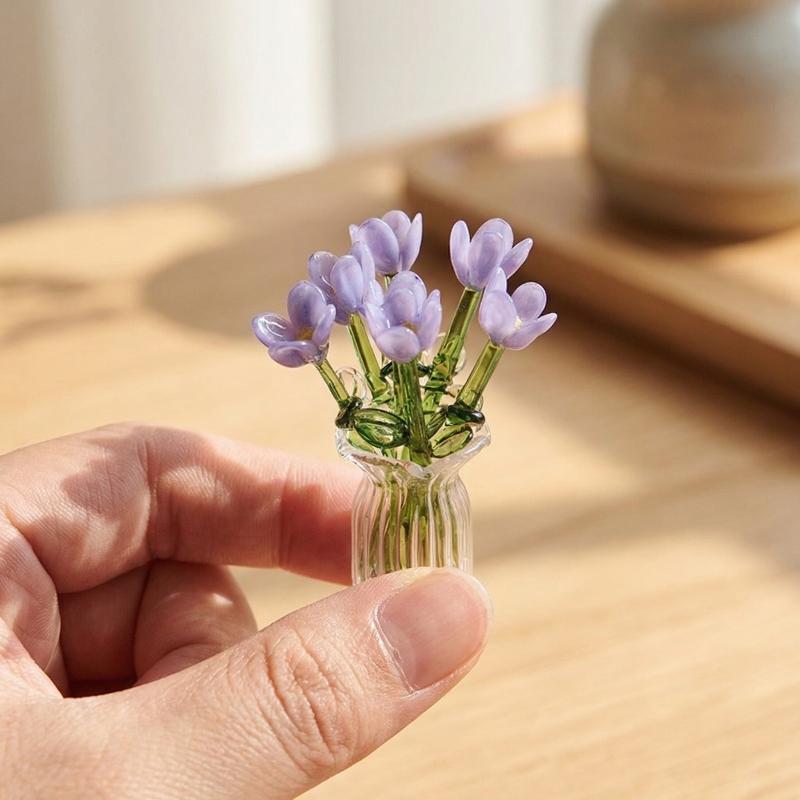 Simulation Glass Flowers Lifel - Home Decor Living Room Ideas avaliação e preço