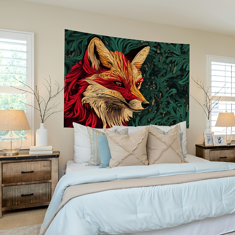 1 piece, fox banner tapestry i - Home Decor Vector avaliação e preço