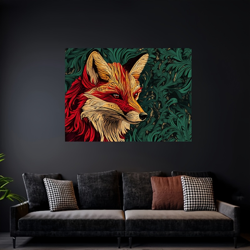 1 piece, fox banner tapestry i - Home Decor Vector avaliação e preço