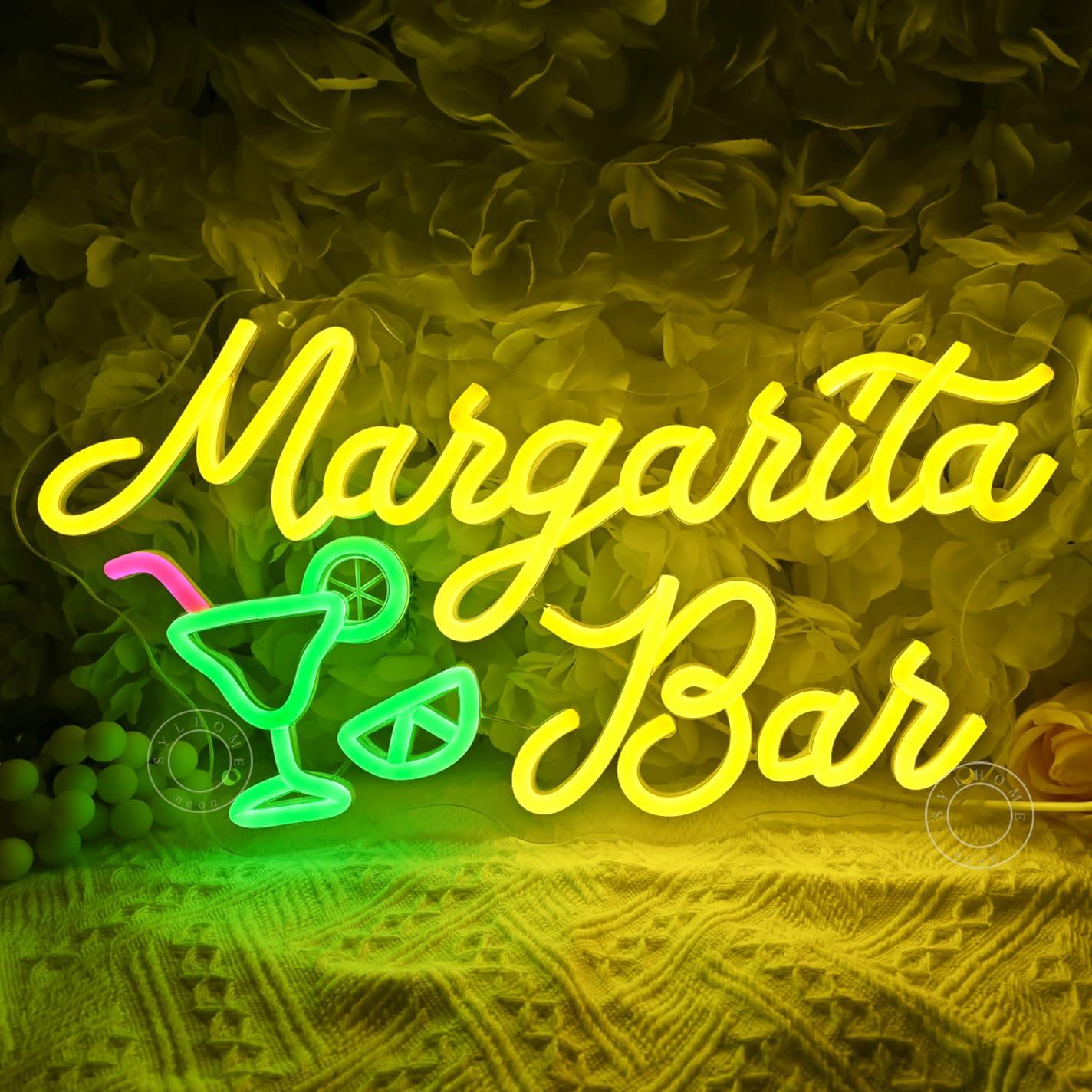Margarita Bar Neon Sign Dimmab - Home Decor For Birthday avaliação e preço