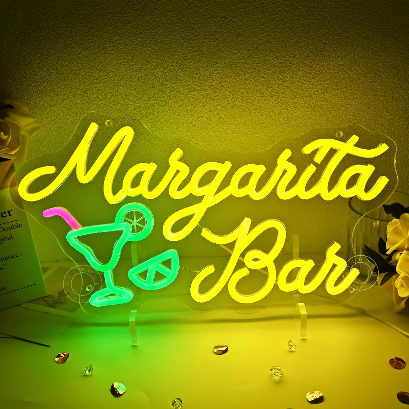 Margarita Bar Neon Sign Dimmab - Home Decor For Birthday avaliação e preço