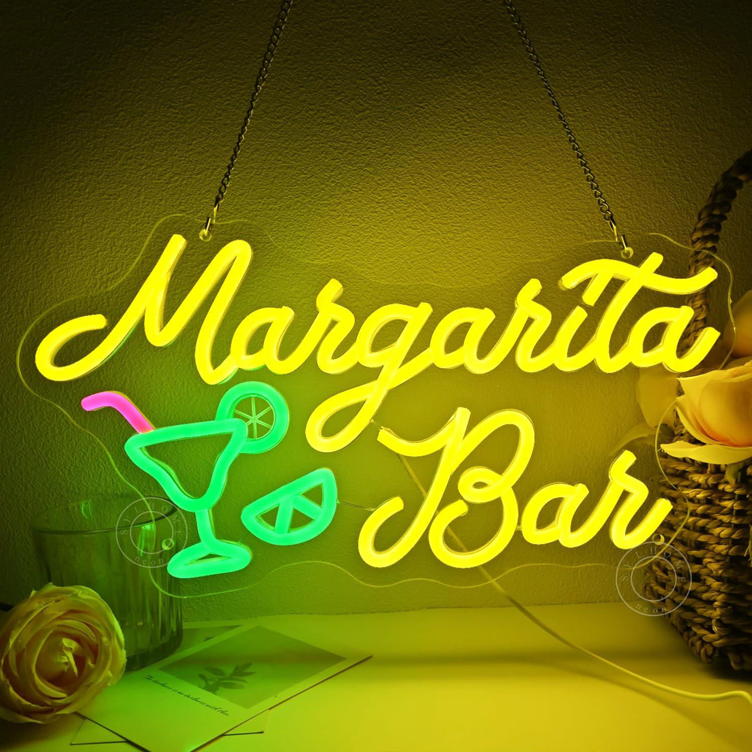 Margarita Bar Neon Sign Dimmab - Home Decor For Birthday avaliação e preço