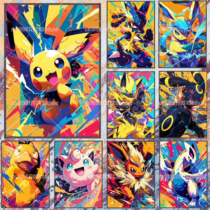 Anime Pokemon Canvas Painting  - Home Decor Canvas avaliação e preço
