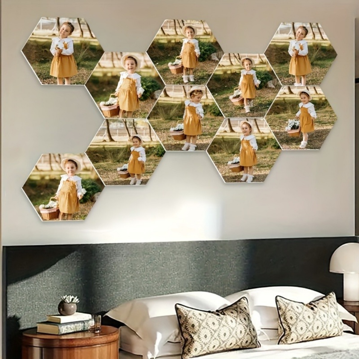 Custom Wall Decor — Modern Hex - Home Decor For Birthday avaliação e preço