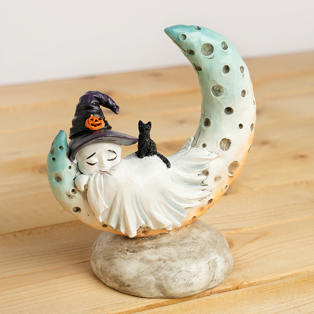 ERMAKOVA Eerie Moon Ghost Stat - Home Decor Garden Ideas avaliação e preço