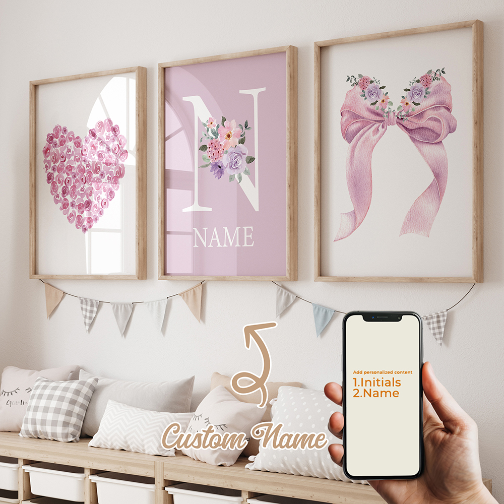 3pcs Personalized Custom Name  - Home Decor Nepal avaliação e preço