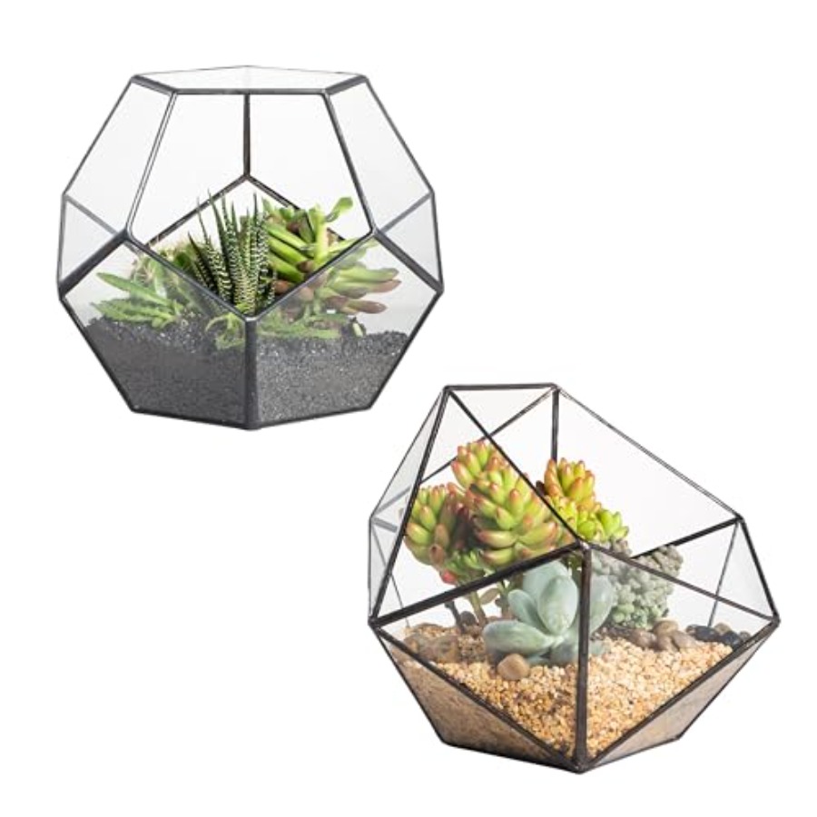 Glass Terrarium for indoor hom - Home Decor Garden Ideas avaliação e preço