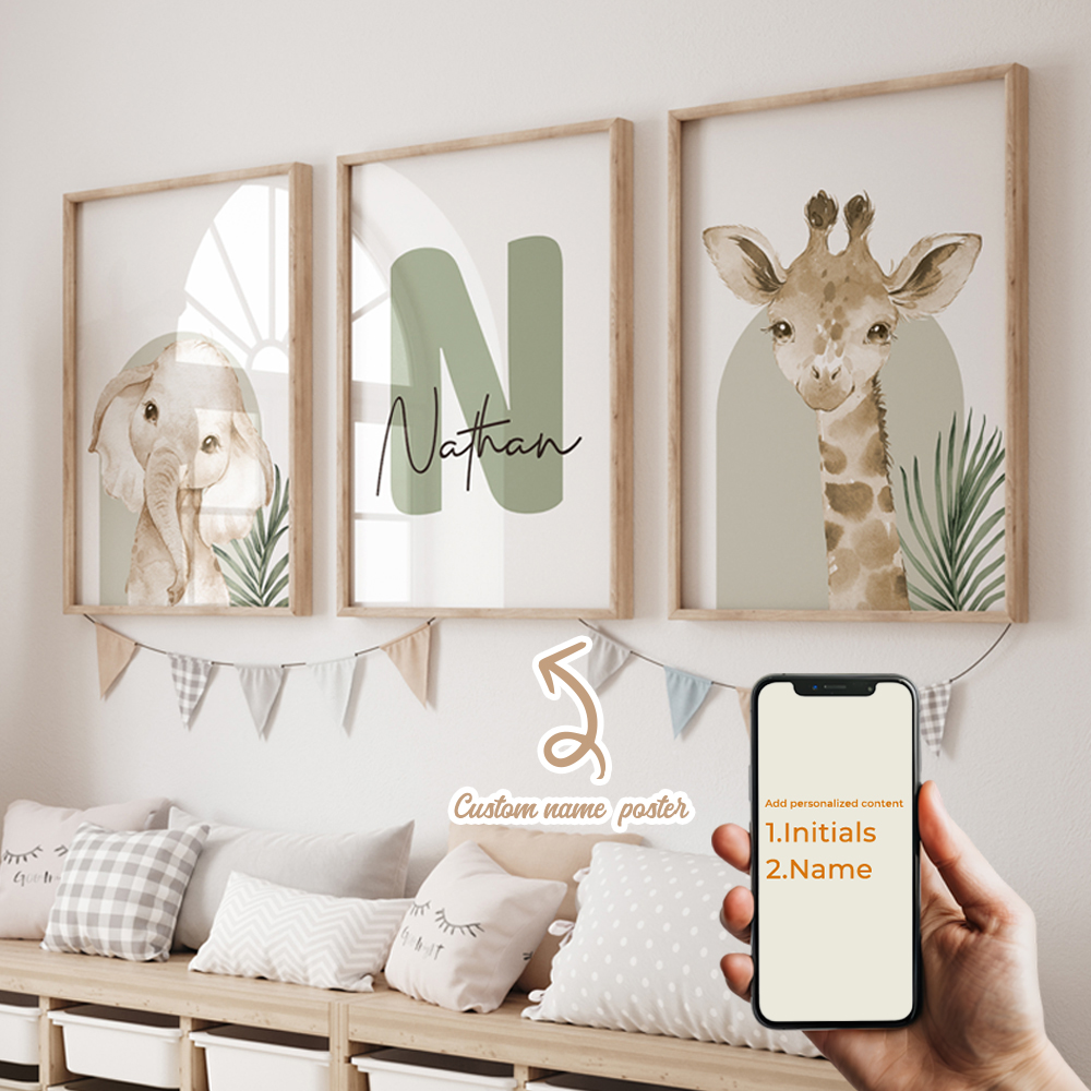 3pcs Personalized Custom Name  - Home Decor Nepal avaliação e preço