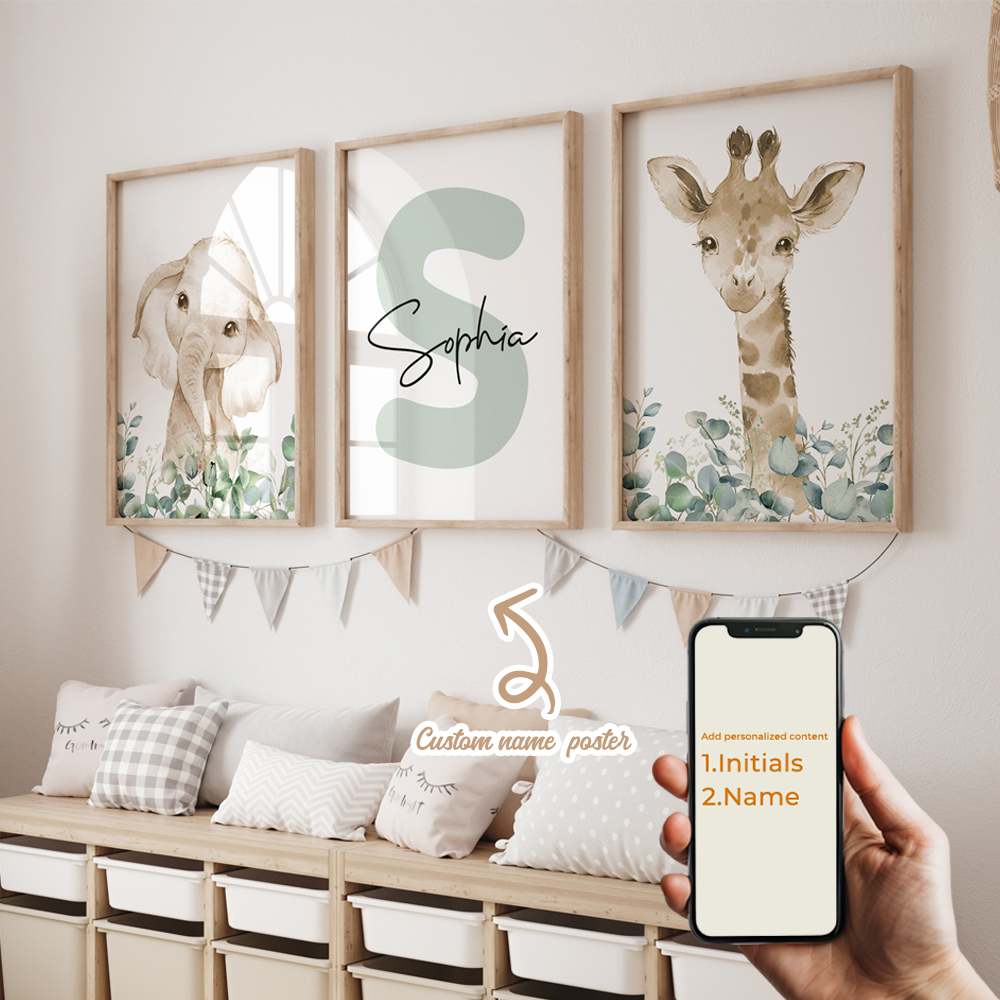 3pcs Personalized Custom Name  - Home Decor Nepal avaliação e preço