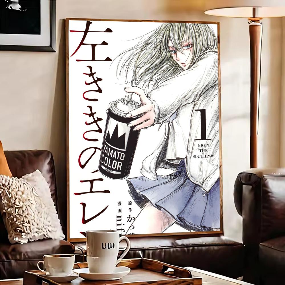 Eren the S-Southpaw Poster HD  - Home Decor Living Room Ideas avaliação e preço