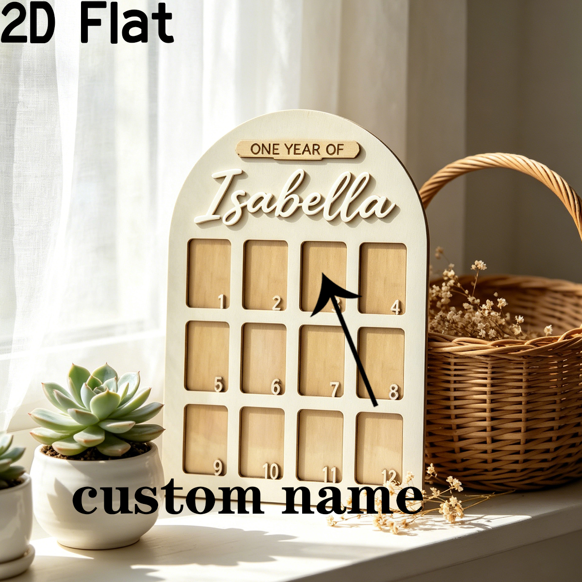 1Pc Custom Photo Record Board  - Home Decor Happy avaliação e preço
