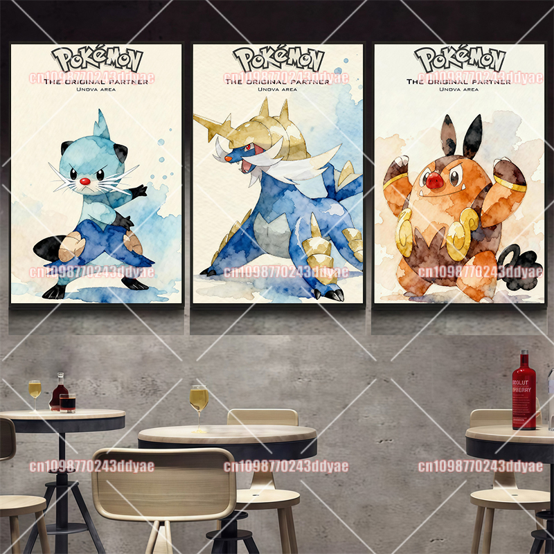 Japanese Anime Pokemon Pikachu - Home Decor Canvas avaliação e preço