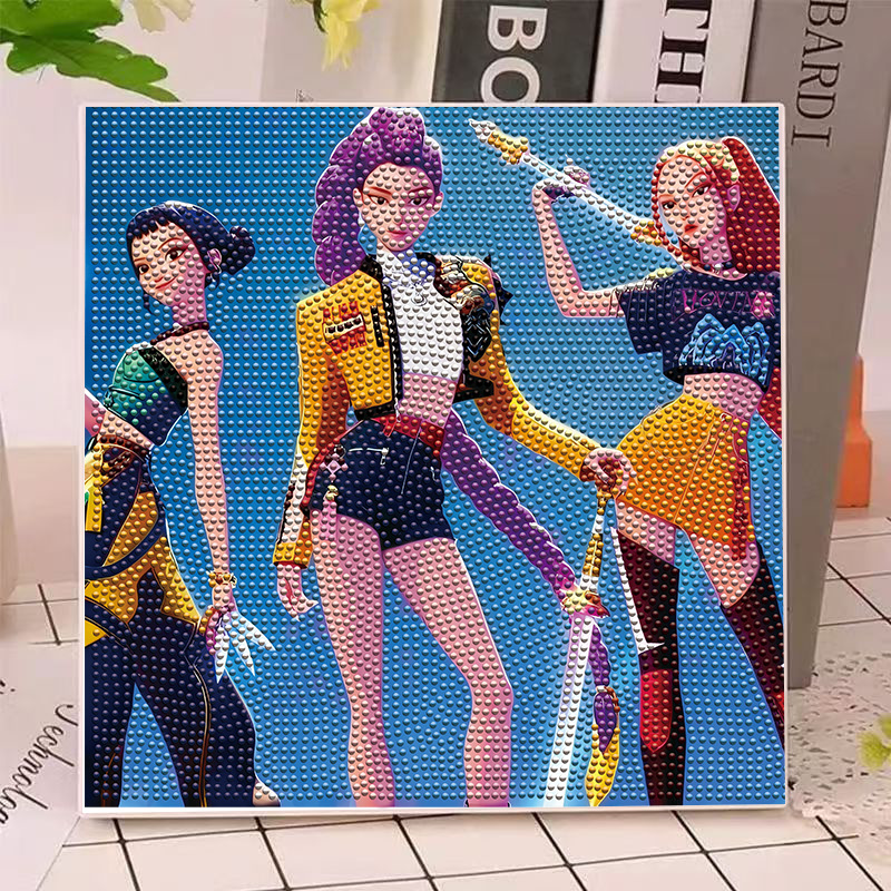 Anime Gilrs Lumi Mila Zoi K-po - Home Decor Happy avaliação e preço