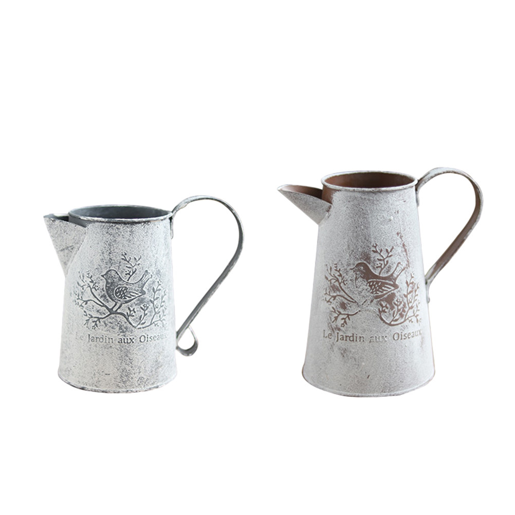 Garden Tin Bucket Flower Arran - Home Decor Vase With Flowers avaliação e preço