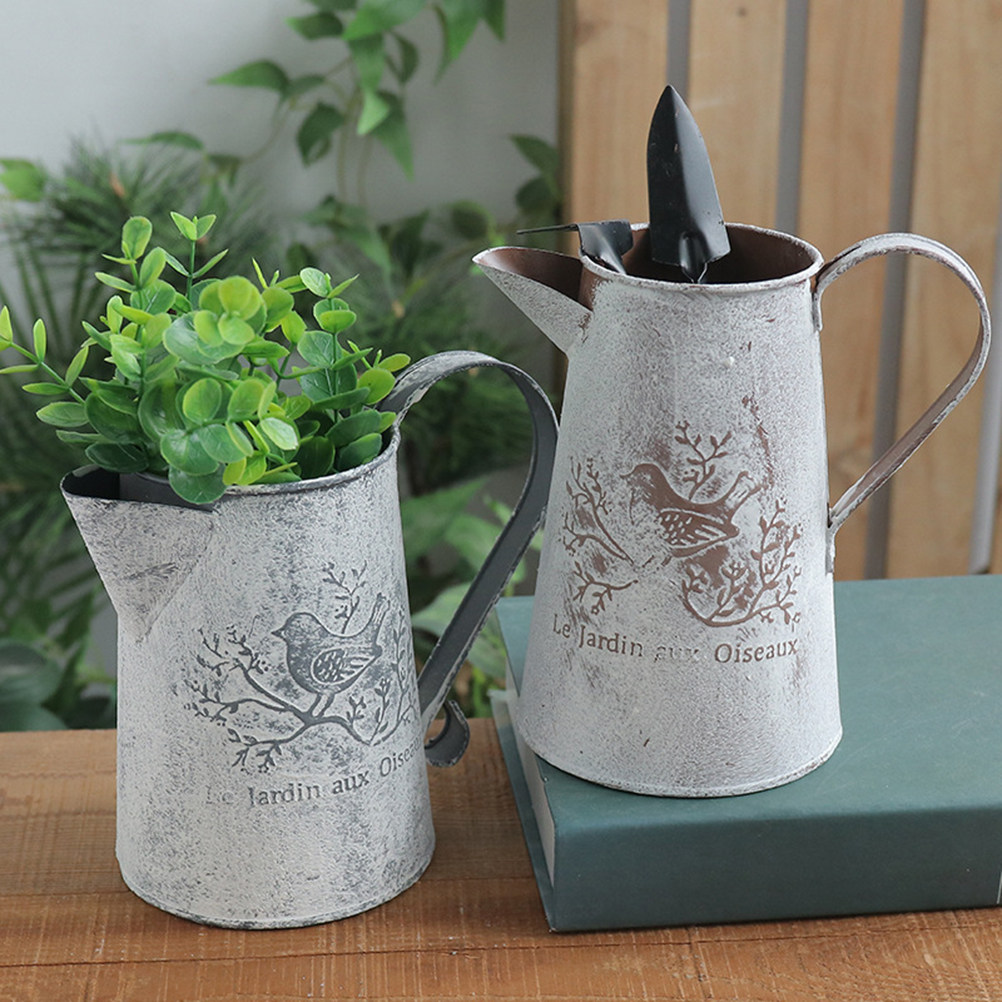 Garden Tin Bucket Flower Arran - Home Decor Vase With Flowers avaliação e preço