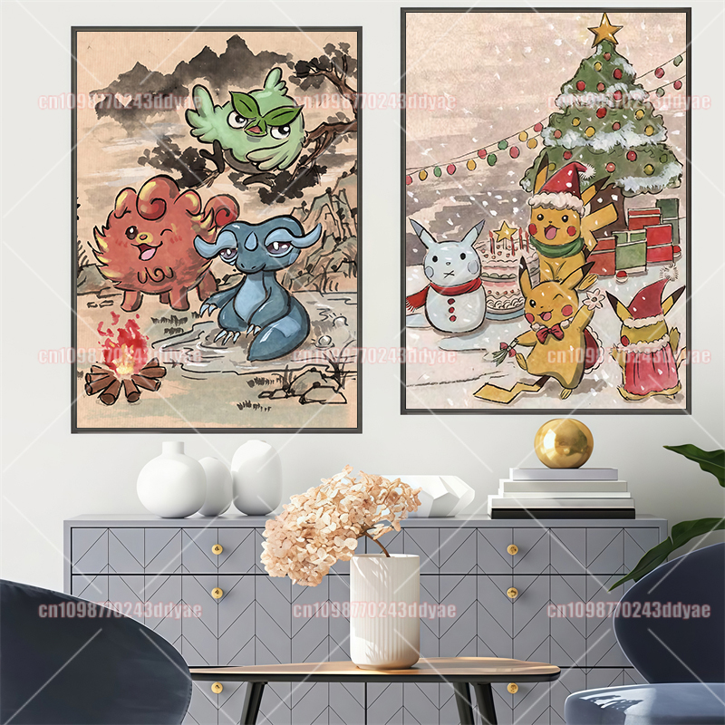 Classic Anime Pokemon Greninja - Home Decor Canvas avaliação e preço