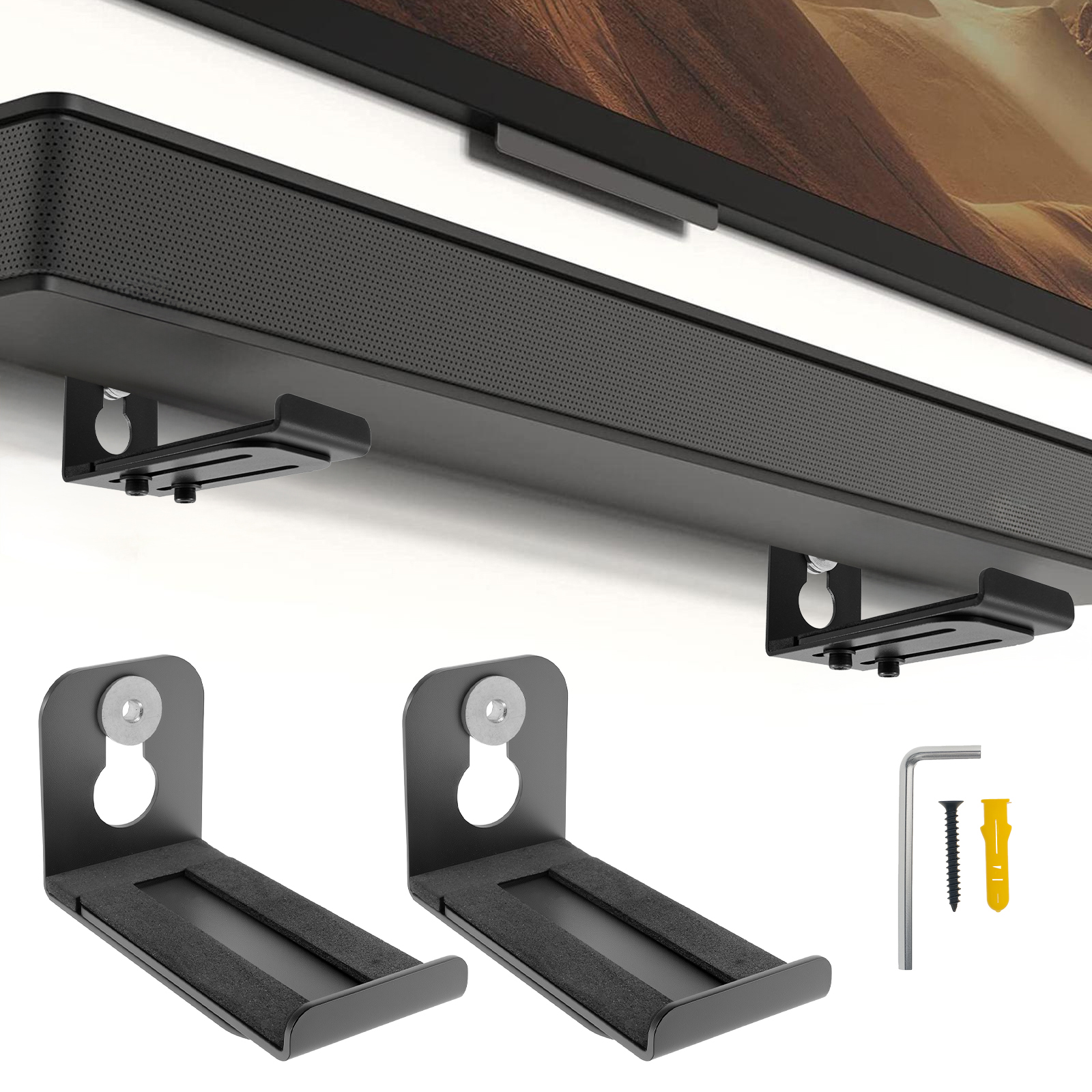 2Pcs Soundbar Speaker Stands W - Home Decor Nepal avaliação e preço